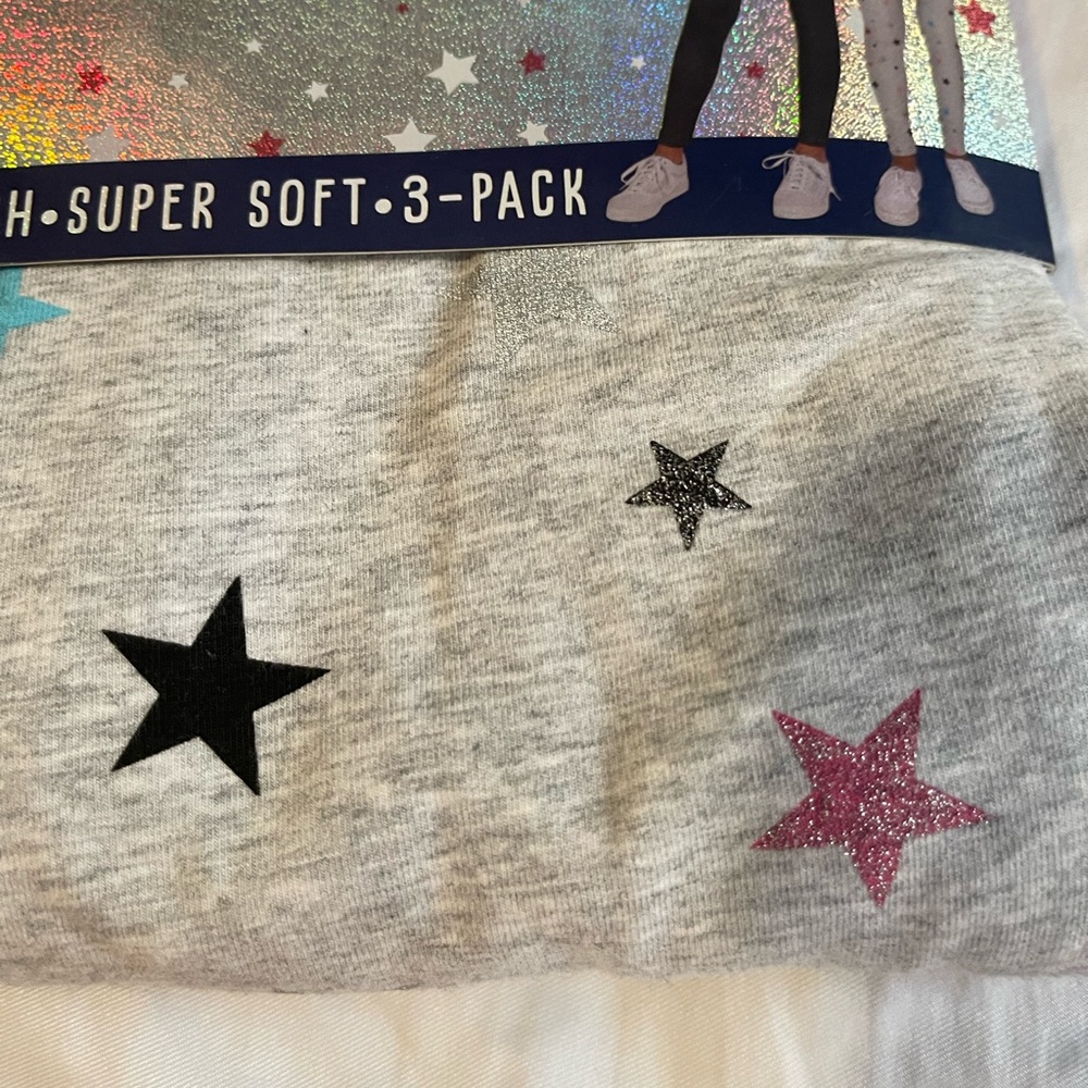 Vigoss Girls 3 Pack Comfy Leggings NWT - Picture 3 of 7